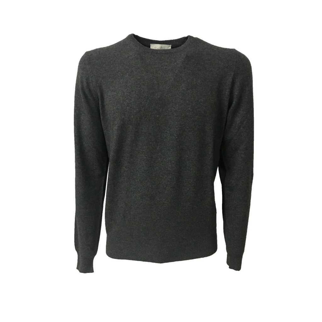 DELLA CIANA man crew neck sweater brown mélange 80% wool 20% cashmere MADE IN ITALY DELLA CIANA man crew neck sweater brown mélange 80% wool 20% cashmere MADE IN ITALY