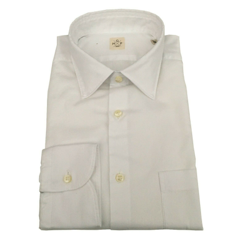 MGF 965 camicia uomo manica lunga con taschino bianca 10.TG.L 901106