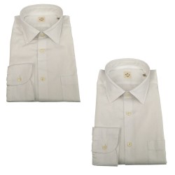 MGF 965 camicia uomo manica lunga con taschino bianca 10.TG.L 901106