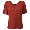 DES PETITS HAUTS women's t-shirt 100% linen mod HALIMATOU