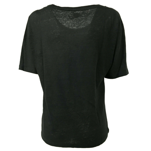 DES PETITS HAUTS T-shirt donna manica corta mod HALIMATOU 100% lino