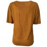 DES PETITS HAUTS women's t-shirt with gold pois 100% linen mod HALIMATOU 2