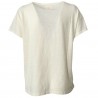 DES PETITS HAUTS T-shirt donna con applicazioni e ricami mod KANIPSO 100% cotone