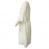 LA FEE MARABOUTEE women's dress sangallo white art FC3432 100% cotton MADE IN ITALY