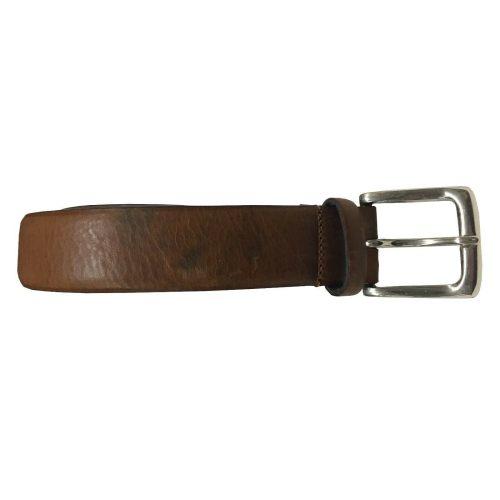 MANIERI belt man maltinta height 3 cm zamak buckle 100% leather MADE IN ITALY