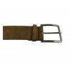 MANIERI men's suede belt height 4 cm 100% leather MADE IN ITALY