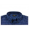 LEE camicia uomo quadri azzurro/blu mod L882BQDK 100% cotone