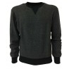 BKØ man anthracite sweater mod BU17605 98% cotton 2% elastane MADE IN ITALY