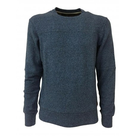 BKØ man blue sweater mod BU17614 98% cotton 2% elastane MADE IN ITALY