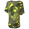 CORTE DEI GONZAGA GOLD half sleeve jersey fantasy military/yellow with black mesh inserts