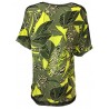 CORTE DEI GONZAGA GOLD maglia mezza manica jersey fantasia militare/giallo con inserti rete nera