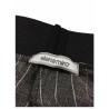 ELENA MIRÒ pantalone donna largo nero gessato ecru 97% poliestere 3% elastan