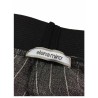 ELENA MIRÒ women's wide trousers black pinstripe ecru 97% polyester 3% elastane