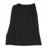 ELENA MIRÒ pantalone donna largo nero gessato ecru 97% poliestere 3% elastan