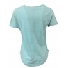 EMPATHIE t-shirt woman half sleeve aquamarine 100% cotton MADE IN ITALY