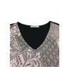 ELENA MIRÒ t-shirt donna manica corta Rosa/nero mod G357L081Y3 MADE IN ITALY