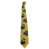 DRAKE'S LONDON Patterned lined tie Umbrellas 100% silk green background