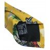 DRAKE'S LONDON Patterned lined tie Umbrellas 100% silk green background