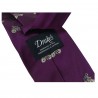 DRAKE'S LONDON men's tie lined cm 8 purple fantasy Cyclist 100% Silk