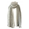 HUMILITY 1949 foulard donna écru/moro mod HB1190 MADE IN ITALY
