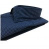 BRANCACCIO camicia uomo manica lunga fantasia blu/bianco mod SG00B1 GIO’ BBR0401