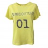 SEMICOUTURE t-Shirt donna mezza manica girocollo con applicazioni mod S0/Y/Y0SJ11