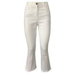 SEMICOUTURE jeans donna bianco vita alta mod SO/Y/Y/Y0SY10  MADE IN ITALY