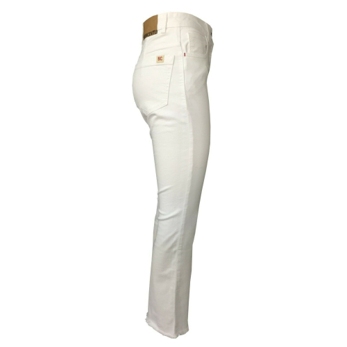 SEMICOUTURE jeans donna bianco vita alta mod SO/Y/Y/Y0SY10  MADE IN ITALY