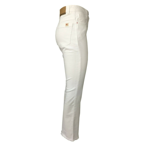 SEMICOUTURE woman jeans white high waist mod SO/Y/Y/ Y0SY10 MADE IN ITALY