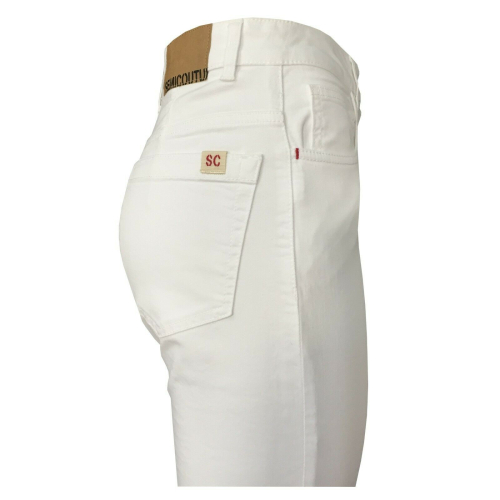 SEMICOUTURE jeans donna bianco vita alta mod SO/Y/Y/Y0SY10  MADE IN ITALY