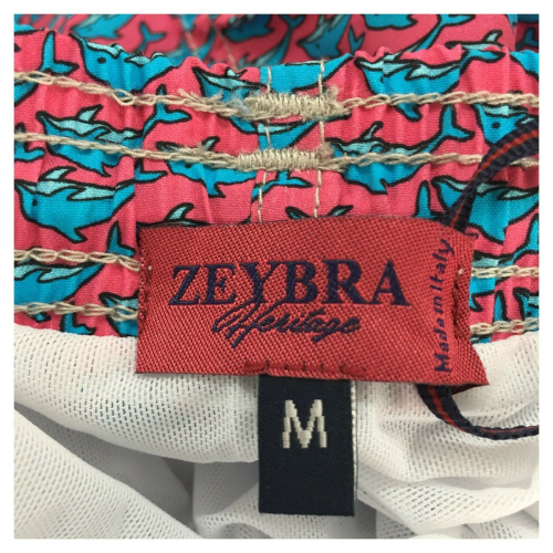 ZEYBRA Pink dolphin swimsuit HERITAGE 100% nylon MADE IN ITALY AUB058