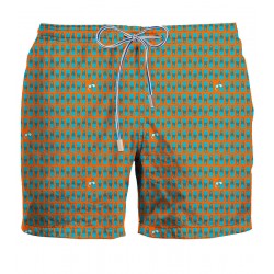 ZEYBRA Orange fin swimwear HERITAGE 100 nylon MADE IN ITALY AUB056