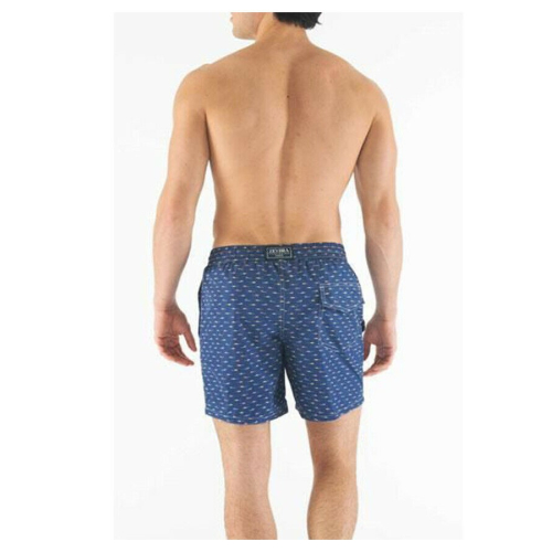 ZEYBRA Men's blue swimming swimsuit 100% polyester MADE IN ITALY AUB036