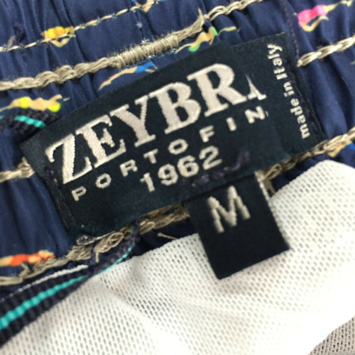 ZEYBRA Men's blue swimming swimsuit 100% polyester MADE IN ITALY AUB036