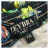 ZEYBRA Black fluo fish swimwear 100% polyester MADE IN ITALY AUB927