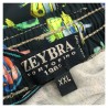 ZEYBRA Costume da bagno pesci fluo nero 100% poliestere MADE IN ITALY AUB927