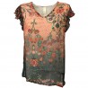 ETiCi Blusa donna seta senza manica art C1/1550/07 100% seta MADE IN ITALY