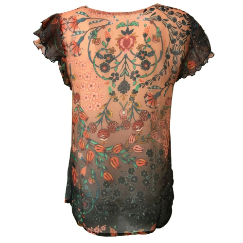 ETiCi Blusa donna seta senza manica art C1/1550/07 100% seta MADE IN ITALY