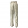 HUMILITY 1949 woman trousers high waist with pences ecru mod HB1181 MADE IN ITALY
