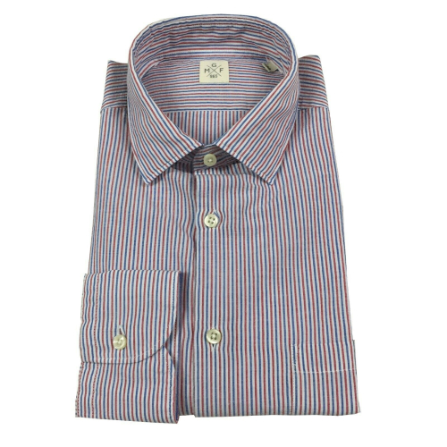 MGF 965 camicia uomo manica lunga righe blu/bianco/rosso mod 10.TG.L 901320