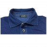 FERRANTE men's half sleeve polo shirt color denim art 32609 100% cotton MADE IN ITALY