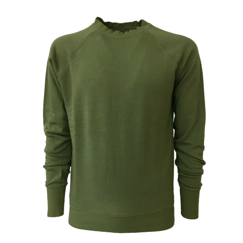 BottegaChilometriZero men's light brushed sweatshirt crewneck mod DU20029 MADE IN ITALY