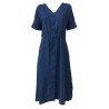 4.10 by BKØ indigo half sleeve woman dress buttoned MADE IN ITALY