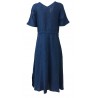 4.10 by BKØ abito donna indaco mezza manica abbottonato MADE IN ITALY DD20150
