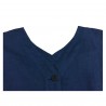 4.10 by BKØ indigo half sleeve woman dress buttoned MADE IN ITALY