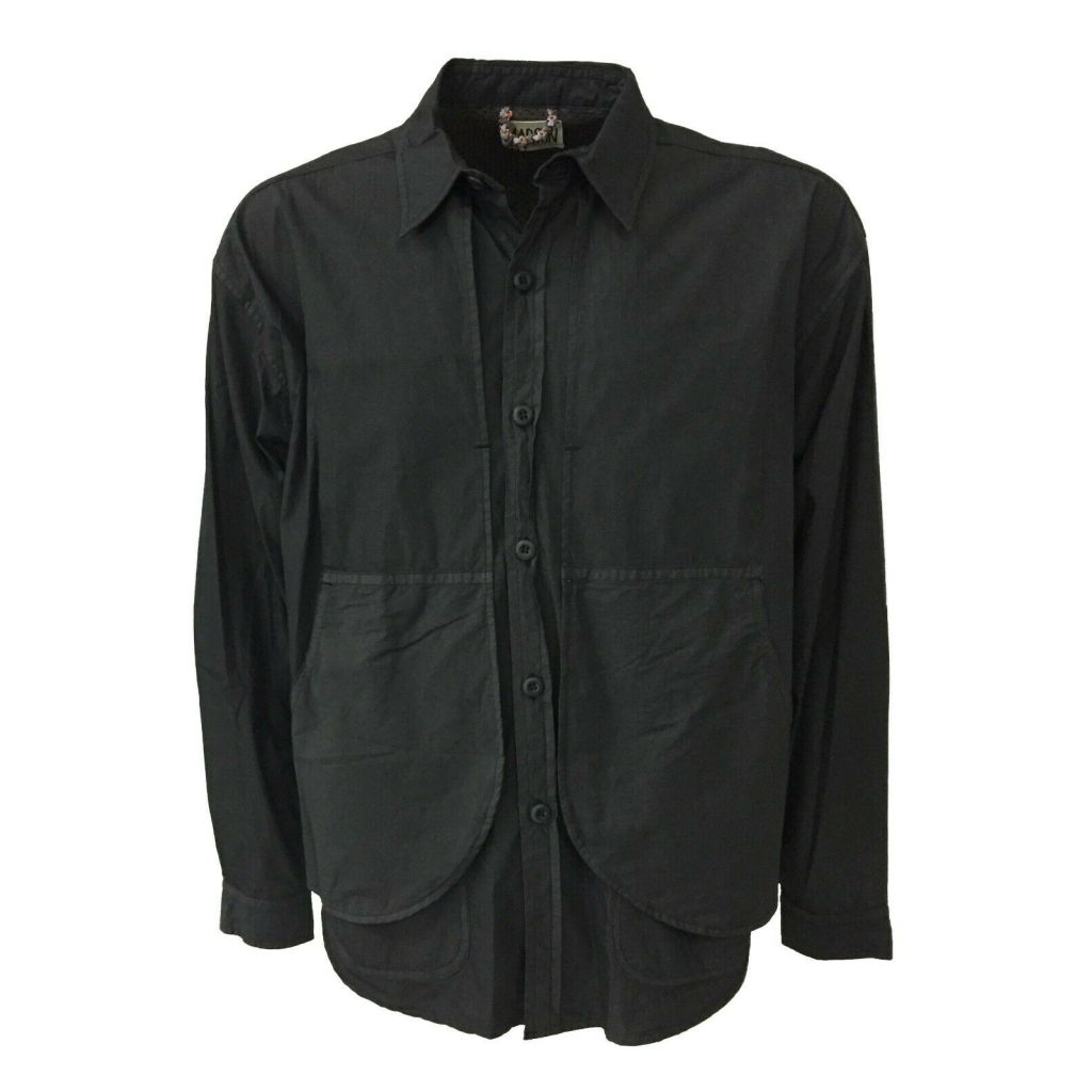 BottegaChilometriZero giacca/camicia nero mod DU20021 SULLY  MADE IN ITALY