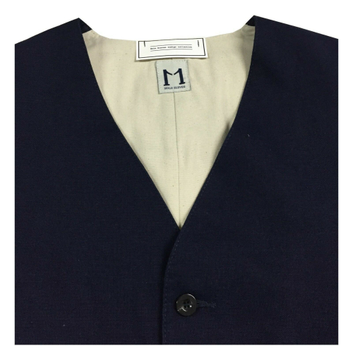 MOLO ELEVEN blue man vest mod ARTIE 100% cotton MADE IN ITALY