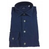 BRANCACCIO light blue textured man shirt mod SG00B3 SLIM GIO 'BBR3701