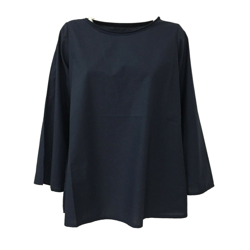 LABO.ART camicia donna manica lunga blu mod BOF SUSHI 100% cotone MADE IN ITALY LABO.ART camicia donna manica lunga blu mod BOF SUSHI 100% cotone MADE IN ITALY