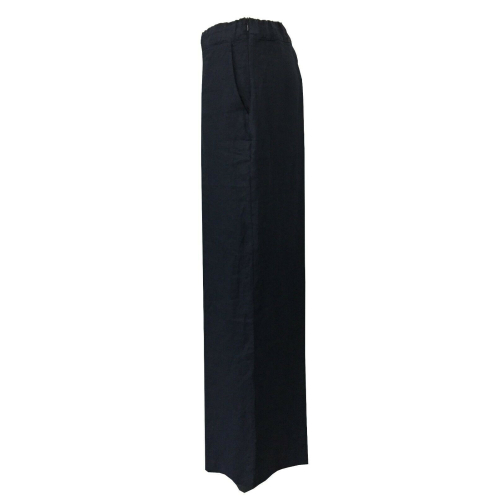 LA FEE MARABOUTEE pantalone largo in lino FB7540  MADE IN ITALY